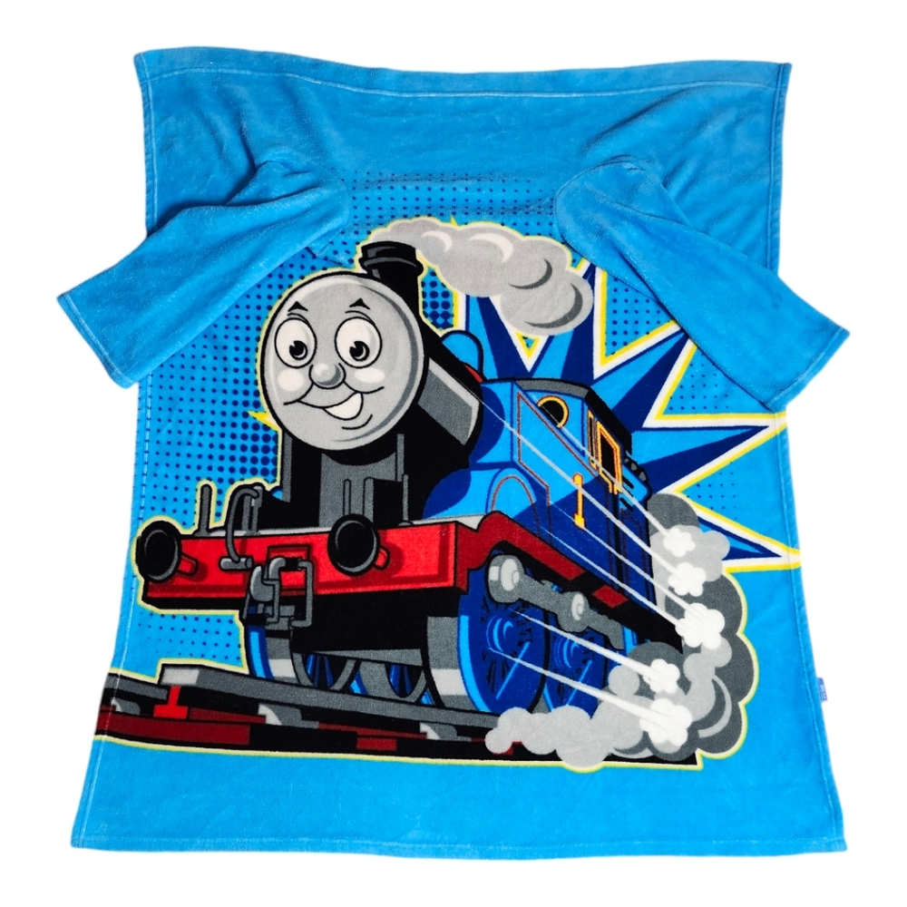 Thomas the train Engin Fleece Snuggie Blanket with Sleeves Kids